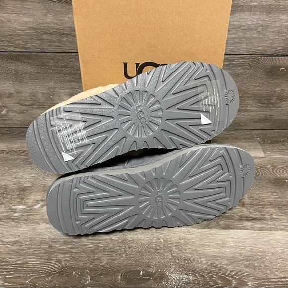 UGG | Nita Ultra Mini Shearling Suede Slipper Indoor Outdoor NEW Lighthouse Grey - Picture 7 of 8